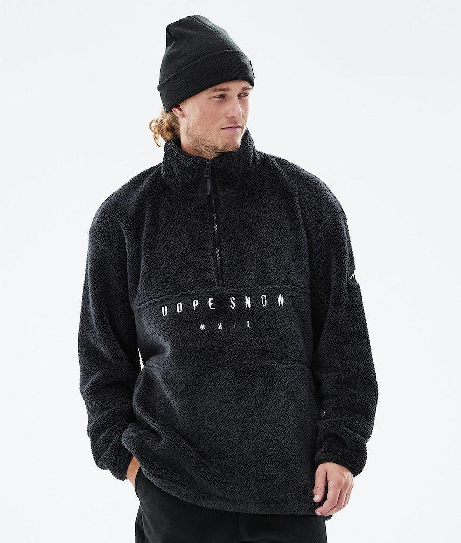 Men's Dope Pile 2021 Fleece Sweater Phantom Black USA | FZREX-7153