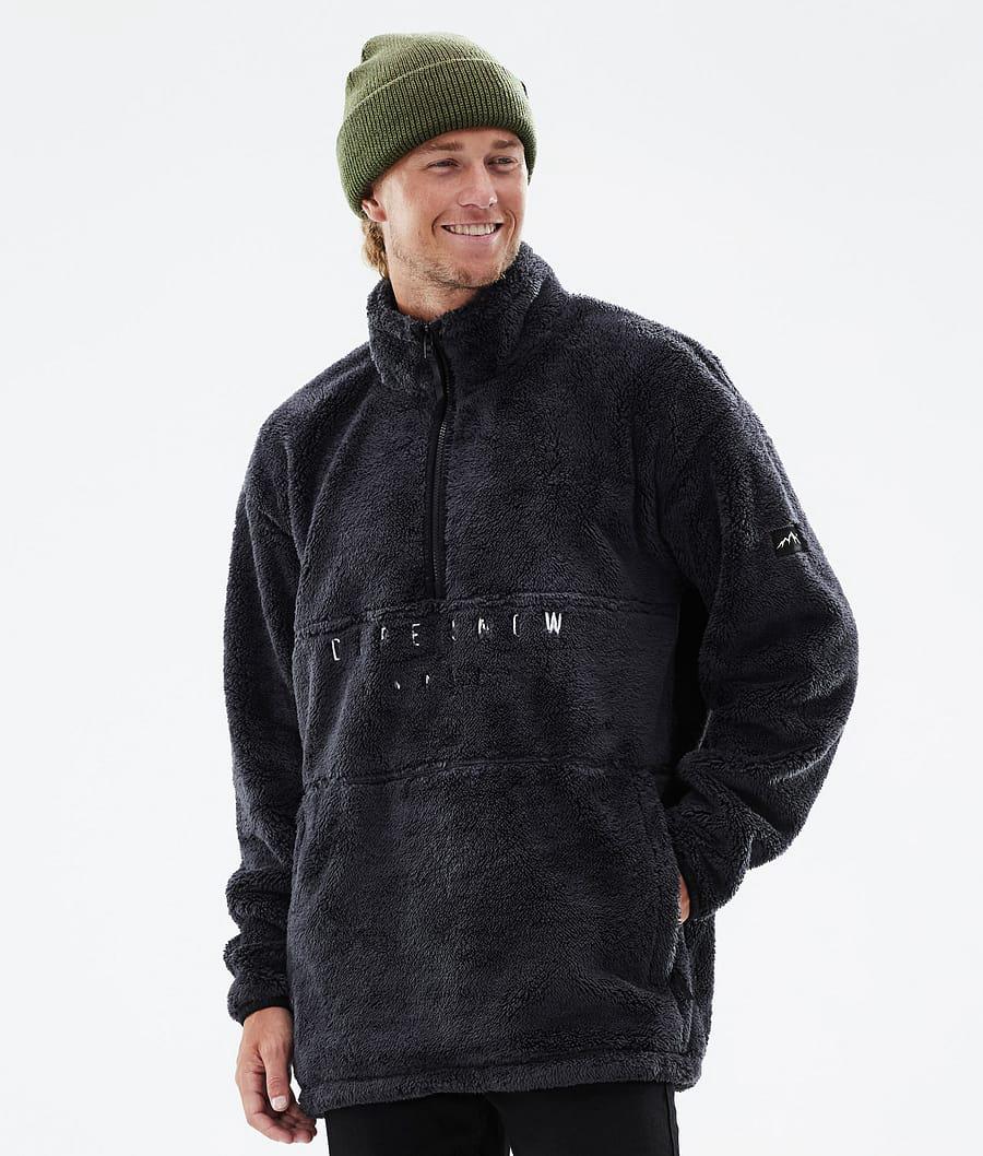 Men's Dope Pile Fleece Sweater Phantom Black USA | VGZNJ-3692