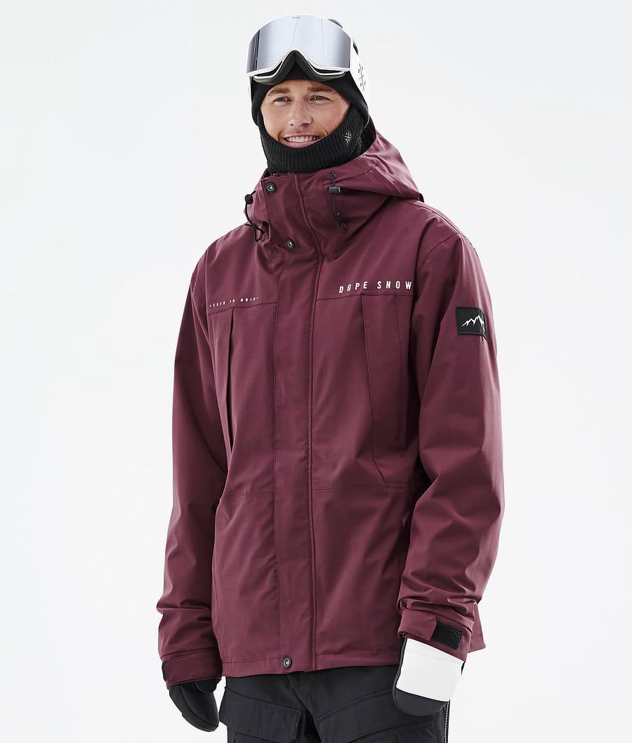 Men's Dope Ranger Snowboard Jacket Burgundy USA | JUAOW-6903