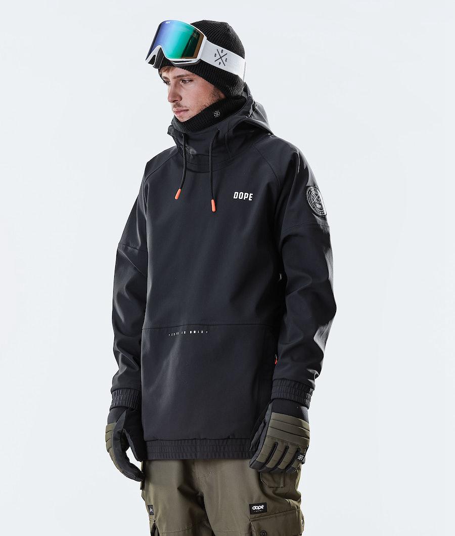 Men's Dope Rogue Snowboard Jacket Black USA | XEKBV-6573