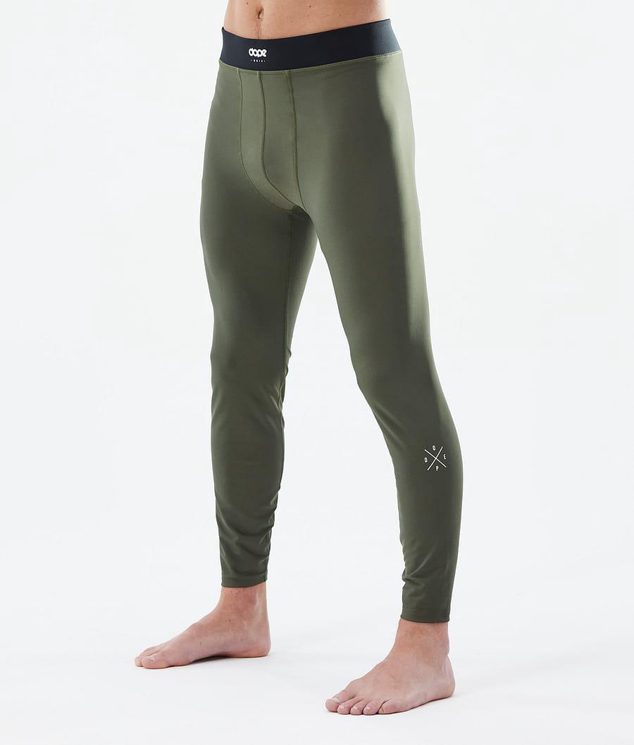 Men's Dope Snuggle 2X-Up Base Layer Pant Olive Green USA | LSAIQ-7230