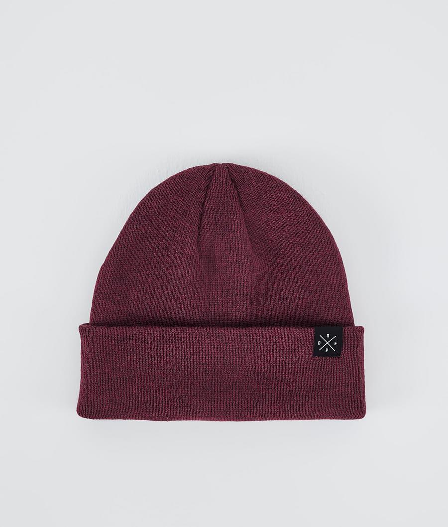 Men's Dope Solitude Beanie Burgundy USA | AJQEM-5732