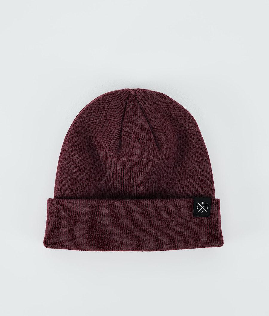 Men's Dope Solitude Beanie Burgundy USA | VKLWD-0496