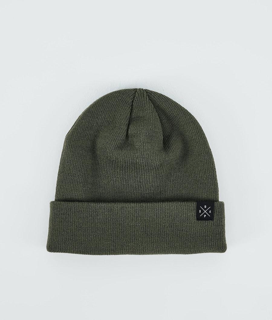 Men's Dope Solitude Beanie Olive Green USA | LKXMI-7418