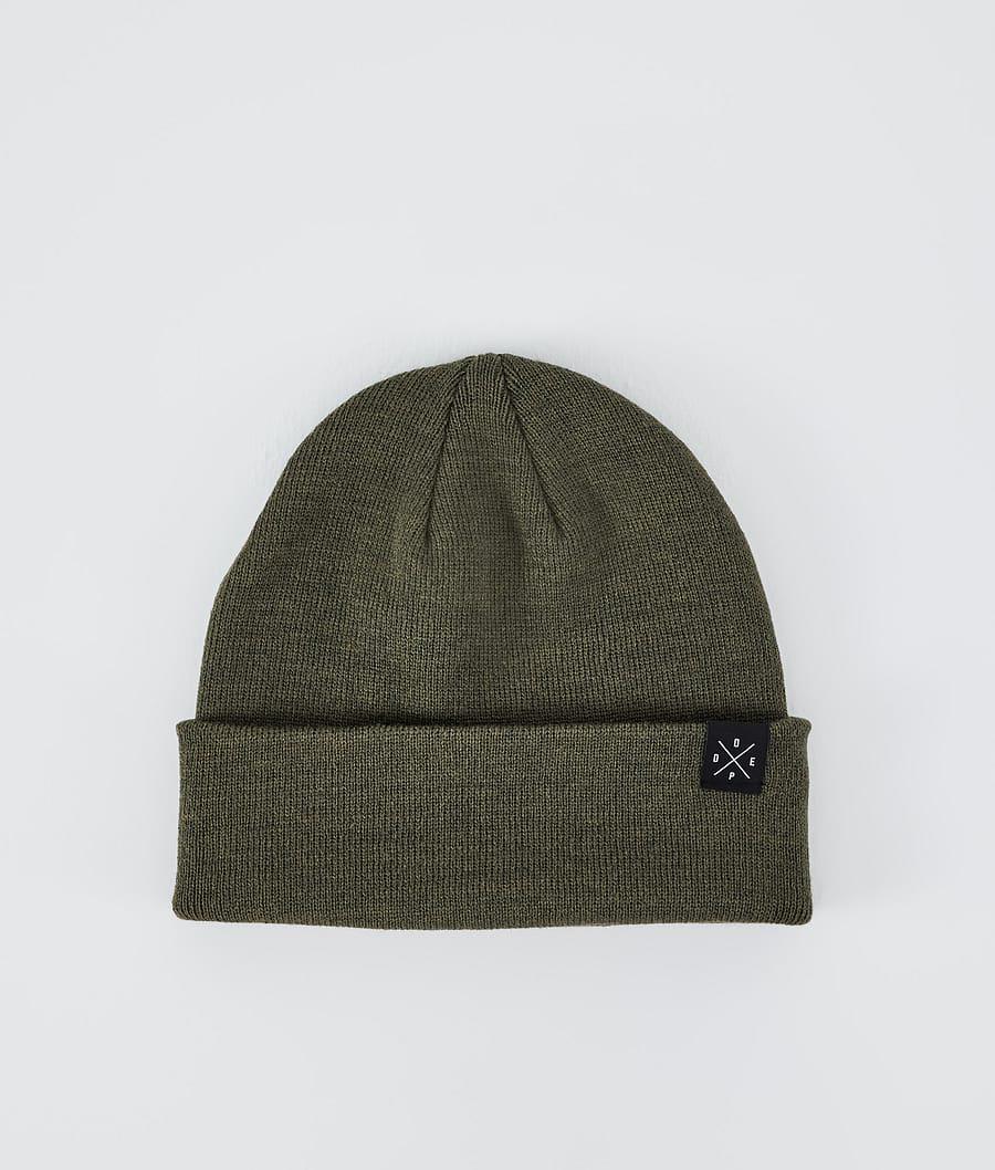 Men's Dope Solitude Beanie Olive Green USA | QBXVL-7182