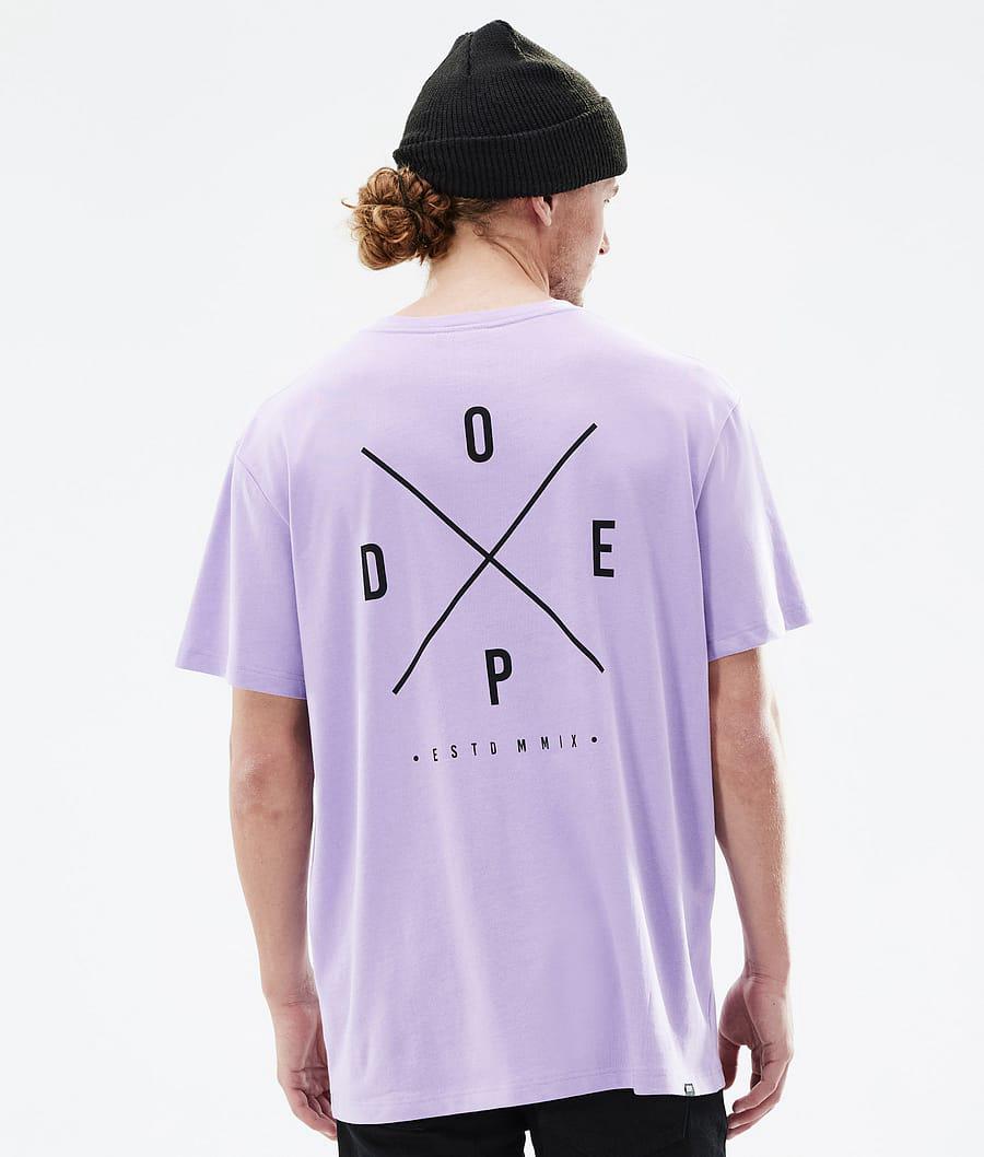 Men's Dope Standard 2X-Up T-shirt Faded Violet Purple USA | HSJQY-6391