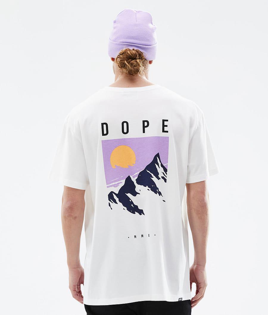 Men's Dope Standard Peak T-shirt White USA | LWHAK-1857