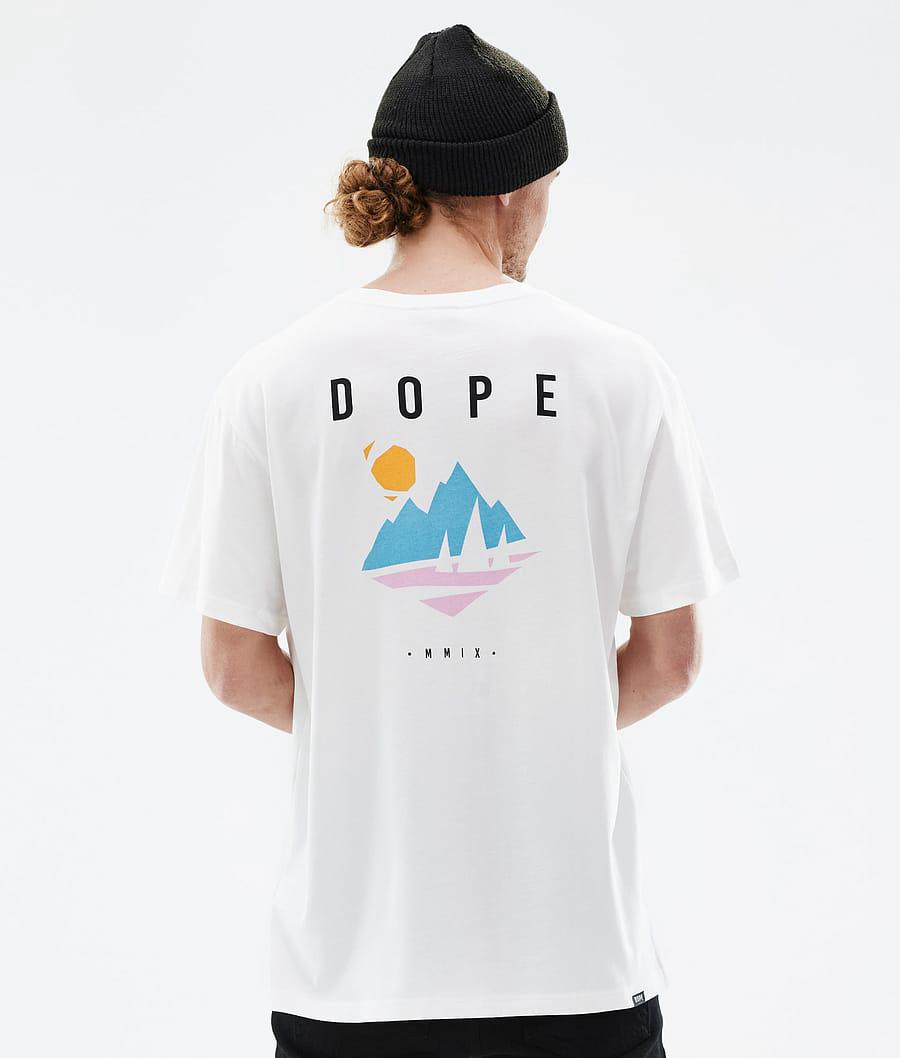 Men's Dope Standard Pine T-shirt White USA | HMGNO-5163