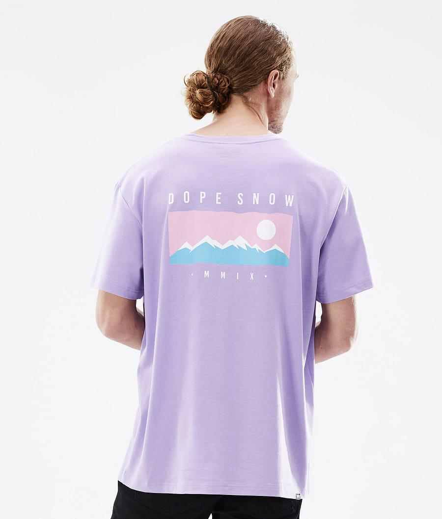 Men's Dope Standard Range T-shirt Faded Violet Purple USA | QVBFH-1059