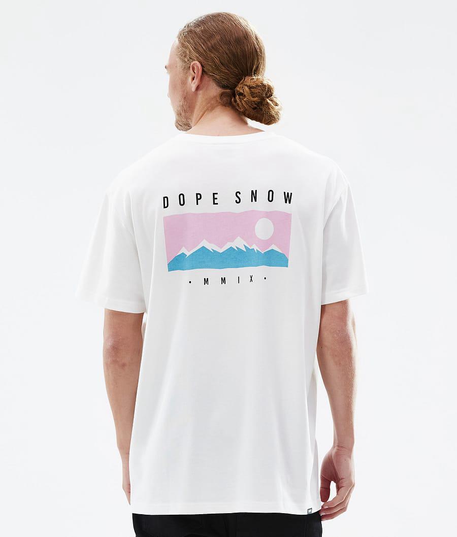 Men's Dope Standard Range T-shirt White USA | MOKDG-5381