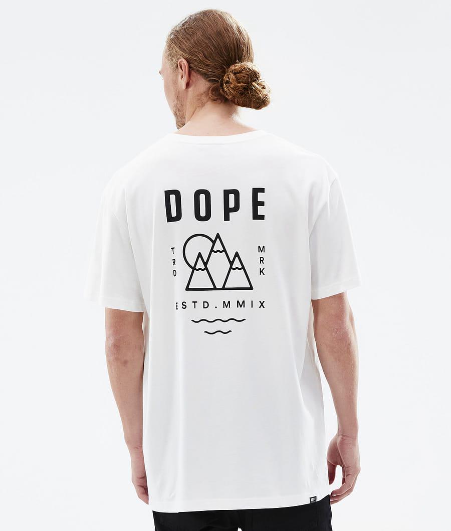 Men's Dope Standard Summit T-shirt White USA | BQZTK-3214