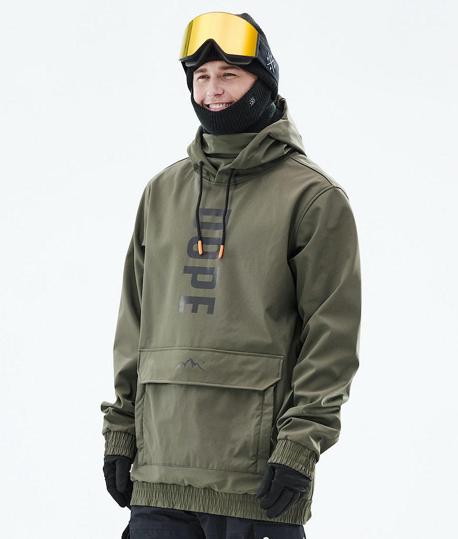 Men's Dope Wylie Snowboard Jacket Og Olive Green USA | KFGOI-3690