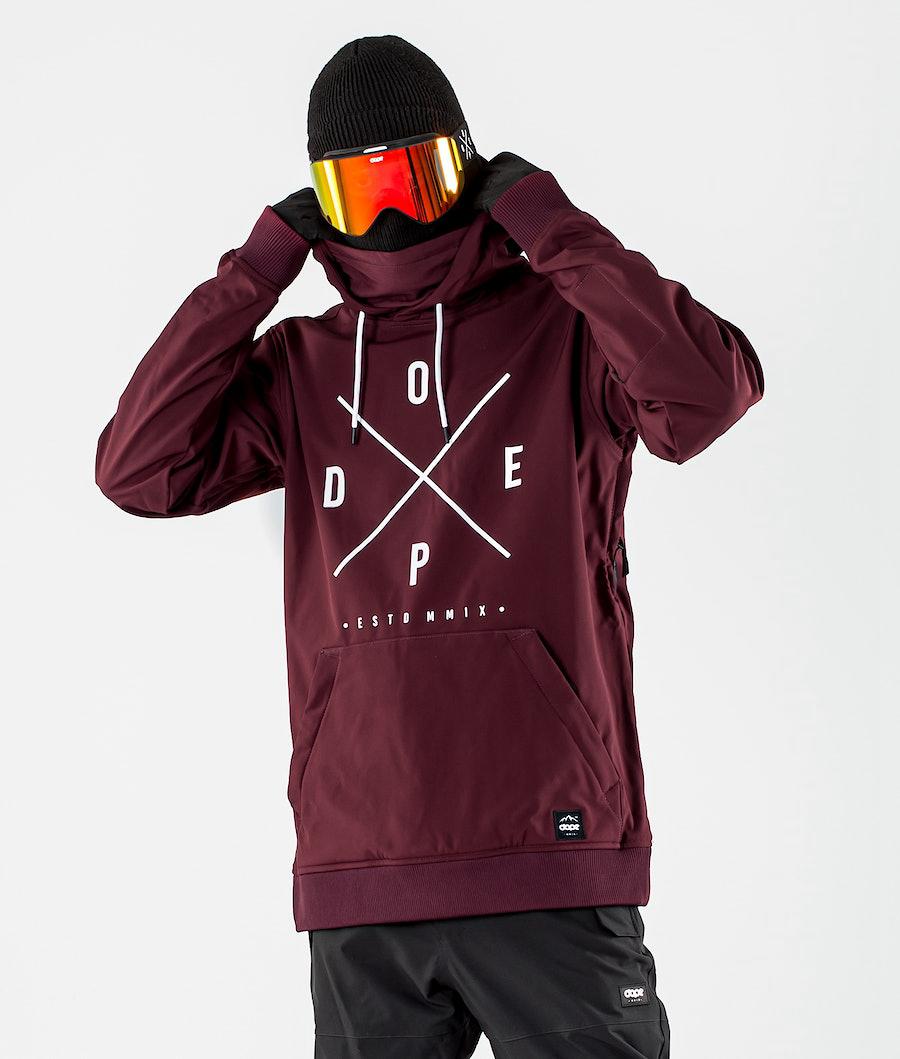 Men's Dope Yeti 10k Snowboard Jacket Burgundy USA | YWTOK-6534