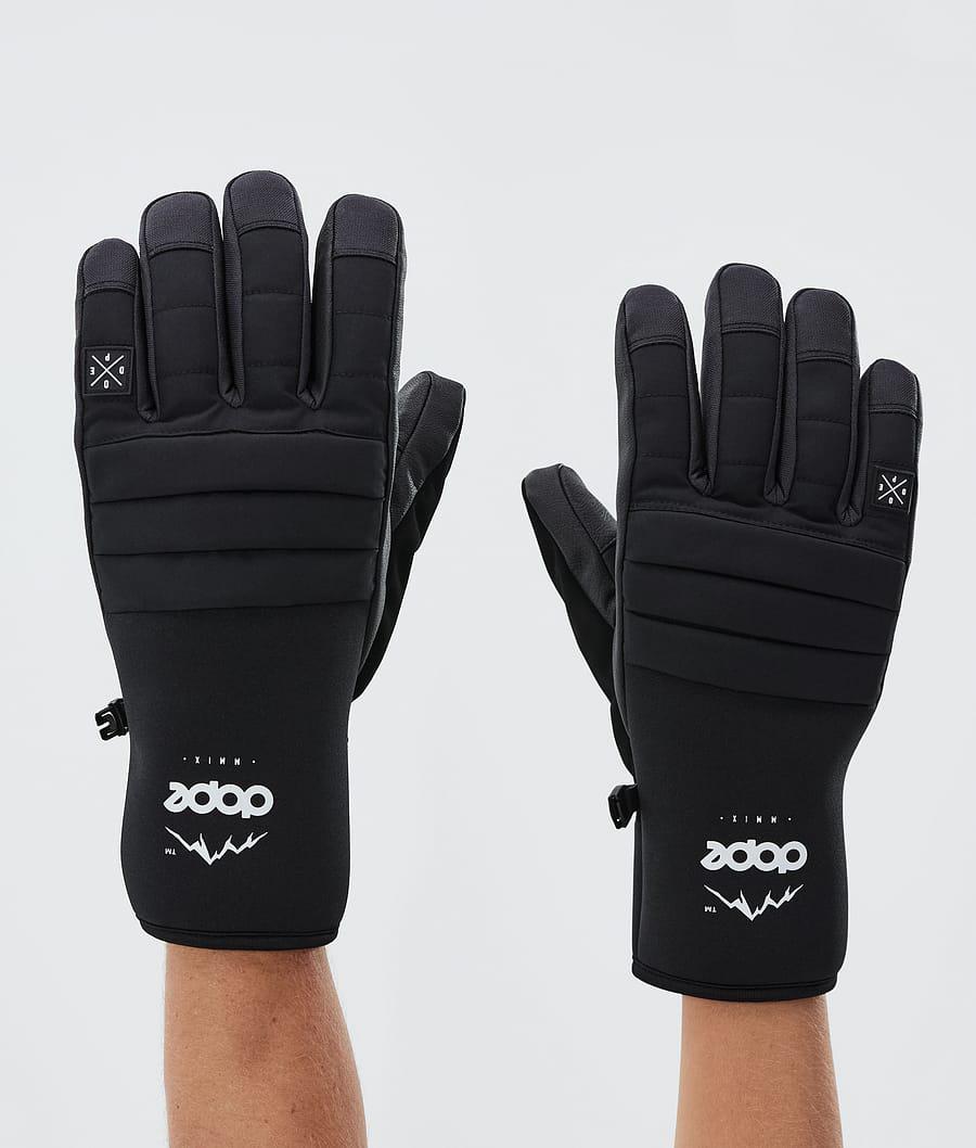 Women's Dope Ace Ski Gloves Black USA | UYPAD-2687