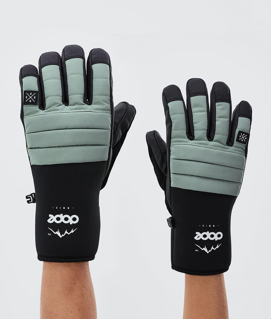 Women's Dope Ace Ski Gloves Faded Green USA | XNPFE-1803