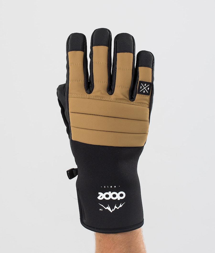 Women's Dope Ace Ski Gloves Gold USA | GLQYI-5847