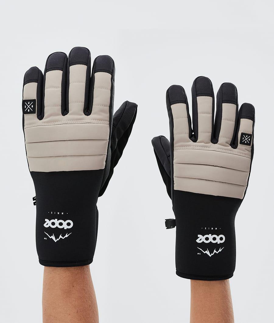 Women's Dope Ace Ski Gloves Sand Beige USA | GOMBL-8035