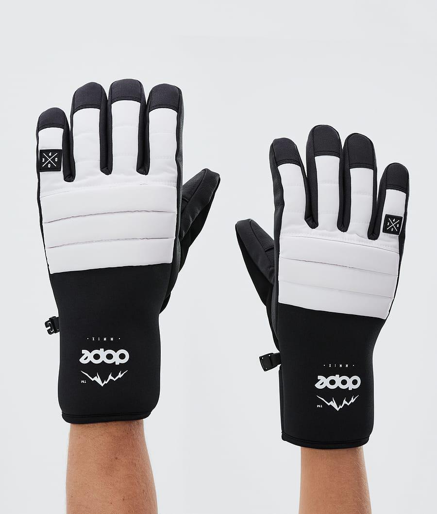 Women's Dope Ace Ski Gloves White USA | DEMVL-7068