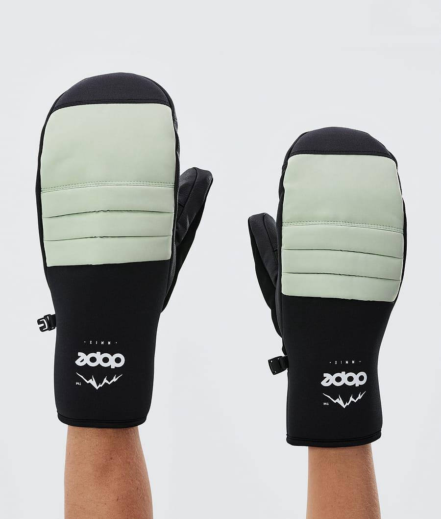 Women's Dope Ace Snow Mittens Soft Green USA | OGYAZ-1397