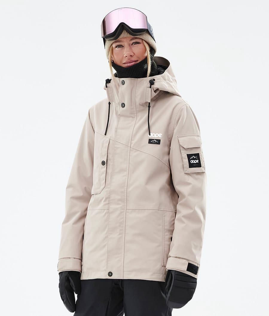 Women's Dope Adept W Ski Jacket Sand Beige USA | TGKCN-9014