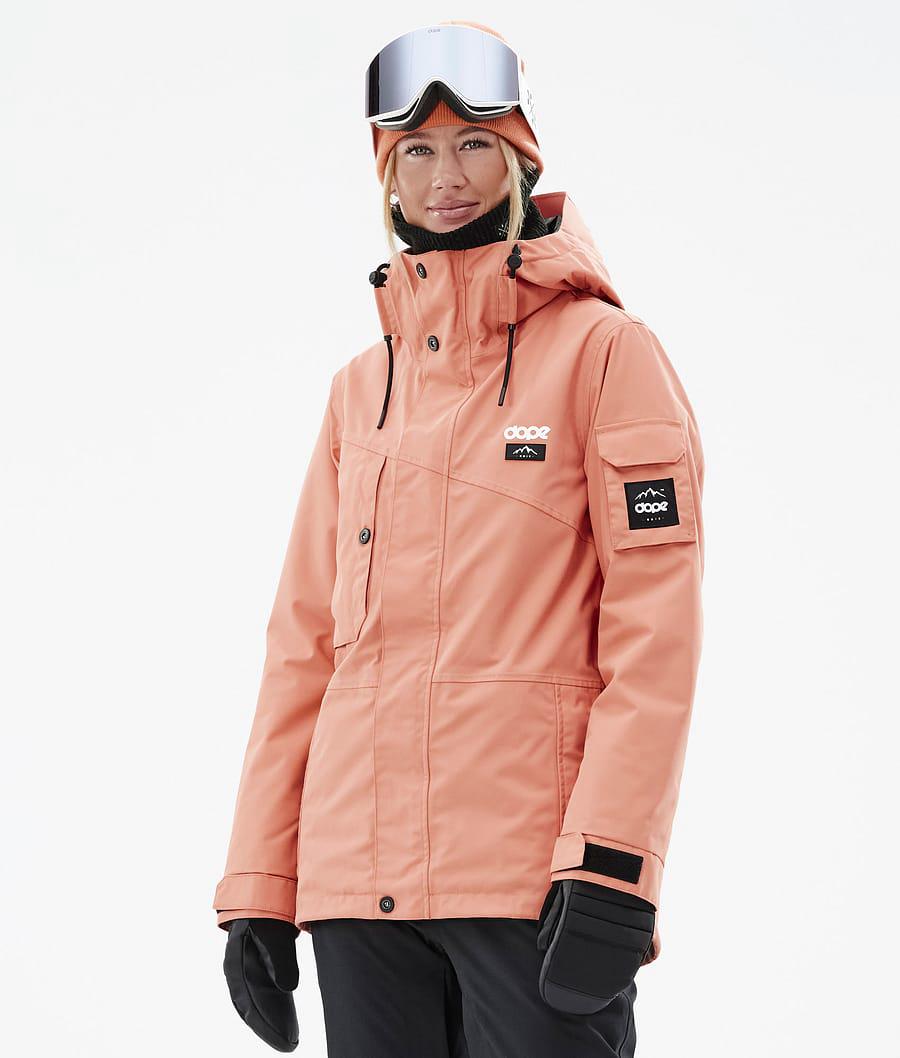 Women's Dope Adept W Snowboard Jacket Peach Coral USA | DBTFV-6729