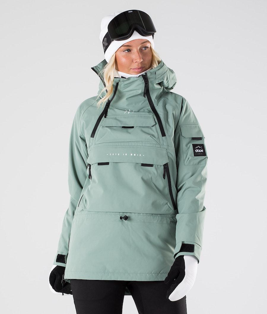 Women's Dope Akin W 2019 Snowboard Jacket Faded Green USA | VICYS-1893