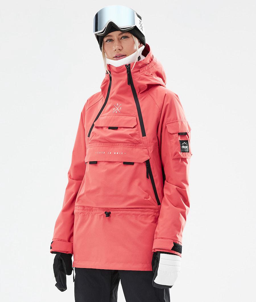 Women's Dope Akin W 2021 Ski Jacket Coral USA | WZUIF-2674