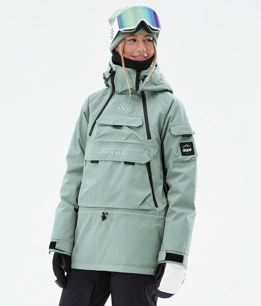 Women's Dope Akin W Ski Jacket Faded Green USA | WJAEV-3785