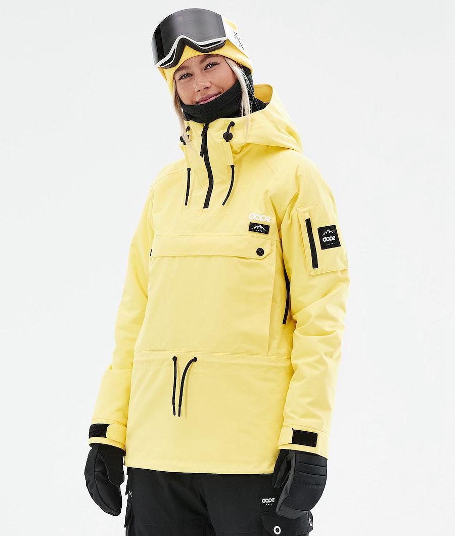 Women's Dope Annok W 2021 Ski Jacket Faded Yellow USA | CDPLU-1039