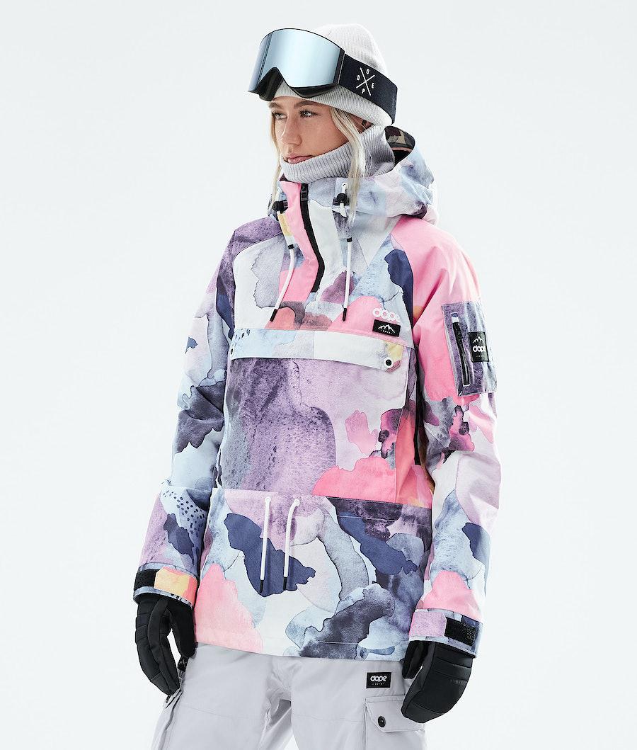 Women's Dope Annok W 2021 Snowboard Jacket Ink Multicolor USA | MRHVZ-5891