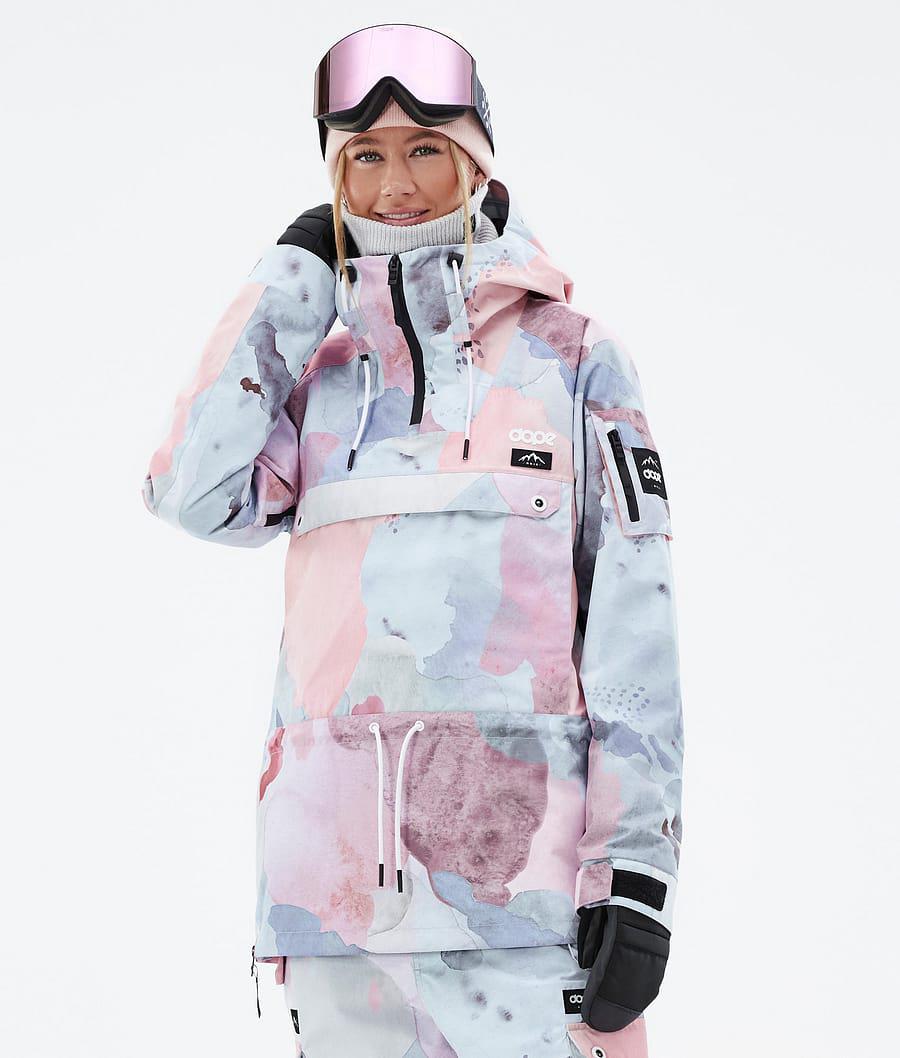 Women's Dope Annok W Snowboard Jacket Washed Ink Pink USA | BMRUF-0957