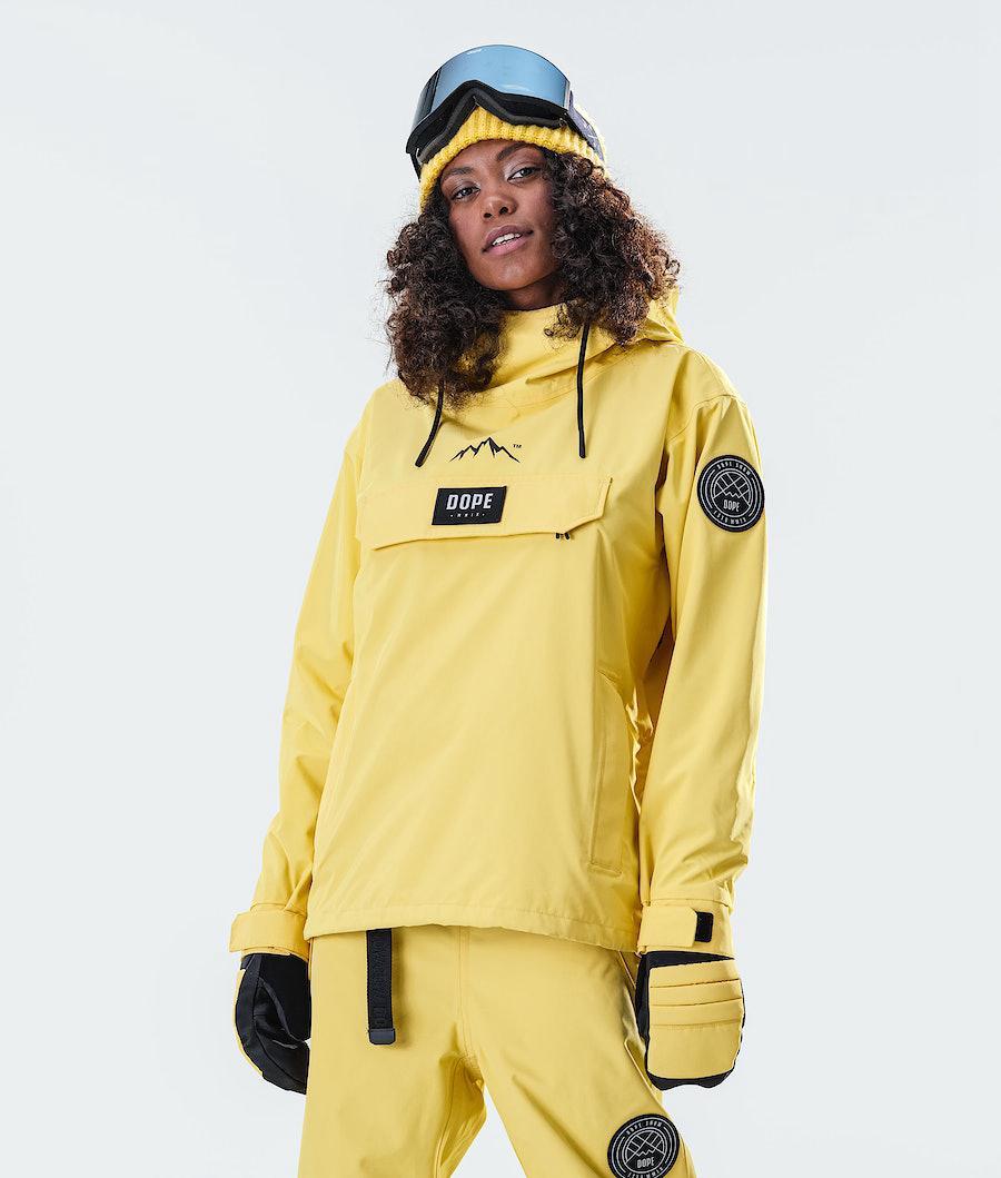 Women's Dope Blizzard W 2020 Ski Jacket Faded Yellow USA | QMRHJ-6390