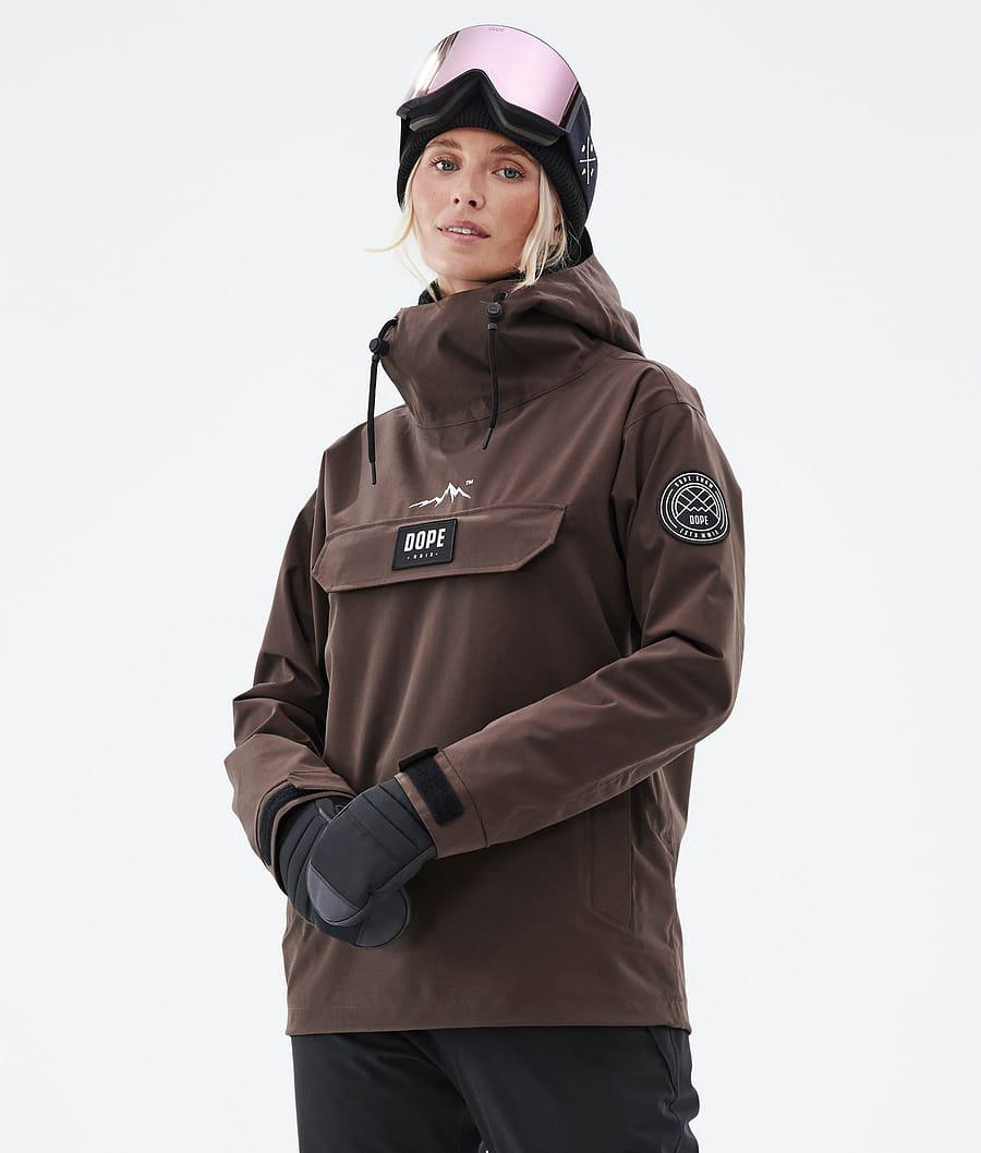 Women's Dope Blizzard W Ski Jacket Brown USA | CYJVH-2074