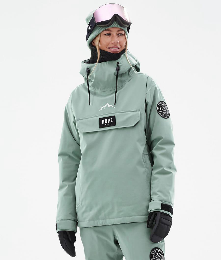 Women's Dope Blizzard W Ski Jacket Faded Green USA | YKDUF-9871