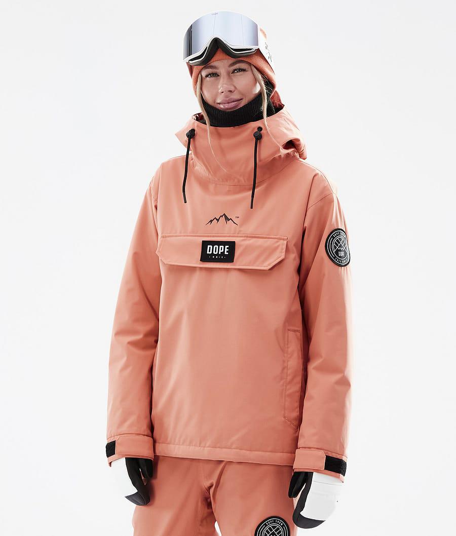 Women's Dope Blizzard W Ski Jacket Peach Coral USA | DXIRZ-2036