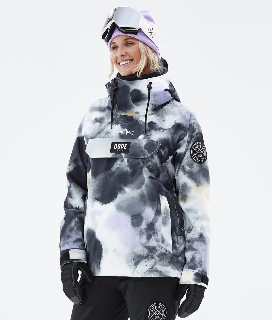 Women's Dope Blizzard W Ski Jacket Tiedye Black Purple USA | KGSPJ-2079