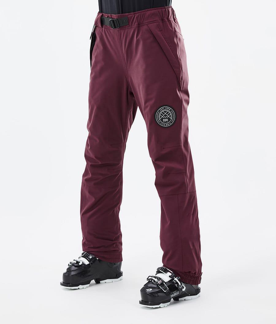 Women's Dope Blizzard W Ski Pants Burgundy USA | JLRWH-3286