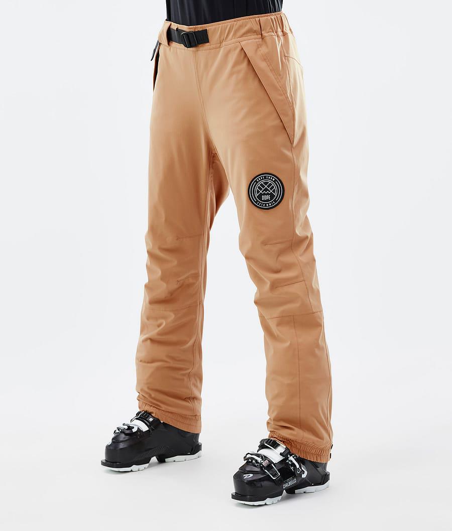 Women's Dope Blizzard W Ski Pants Khaki Yellow USA | OFVYW-8703