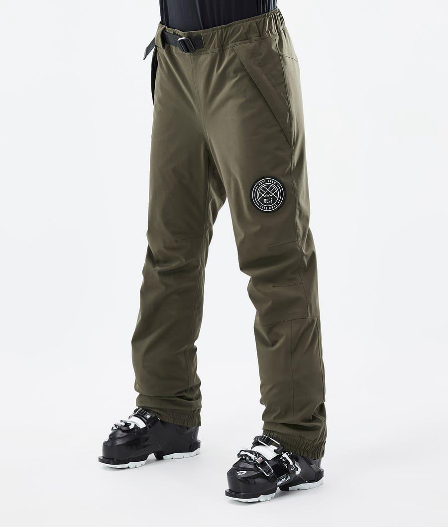 Women's Dope Blizzard W Ski Pants Olive Green USA | VFTXY-6321