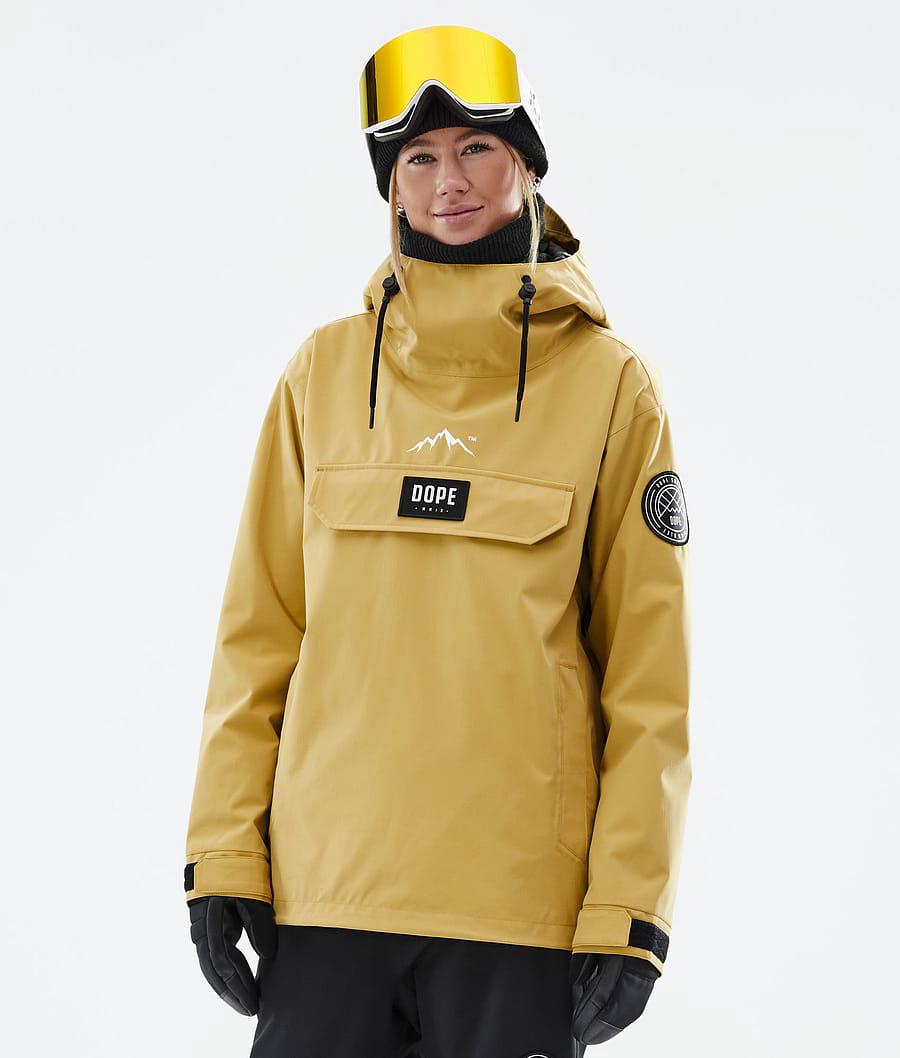 Women's Dope Blizzard W Snowboard Jacket Ochre Yellow USA | ETMKA-1986