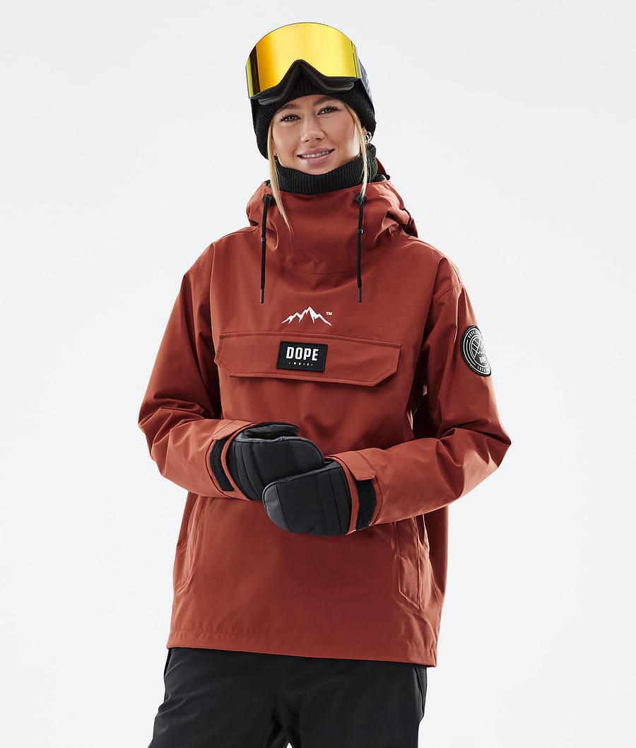 Women's Dope Blizzard W Snowboard Jacket Rust Orange USA | SGVND-6795