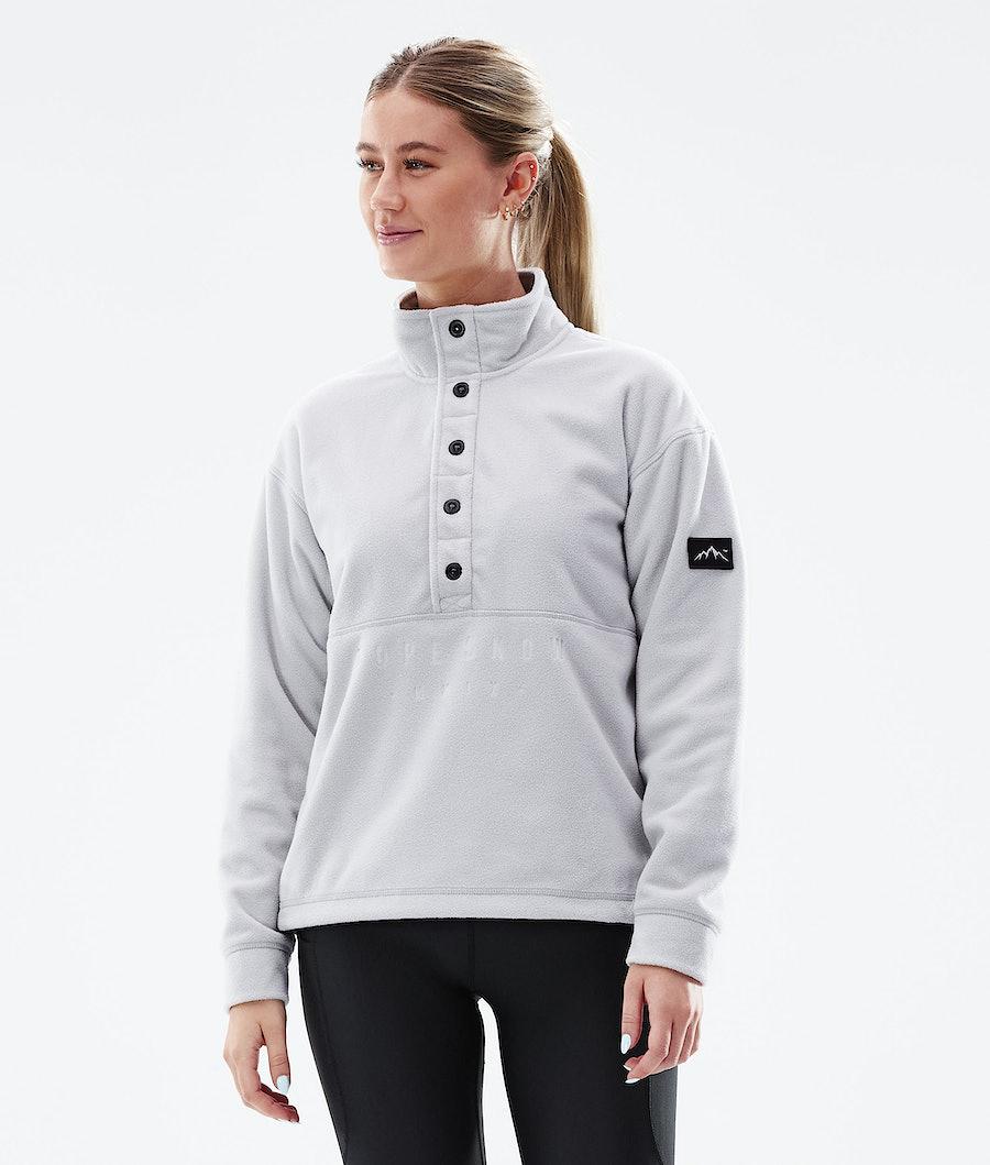 Women's Dope Comfy W 2021 Fleece Sweater Light Grey USA | DAYPO-9062