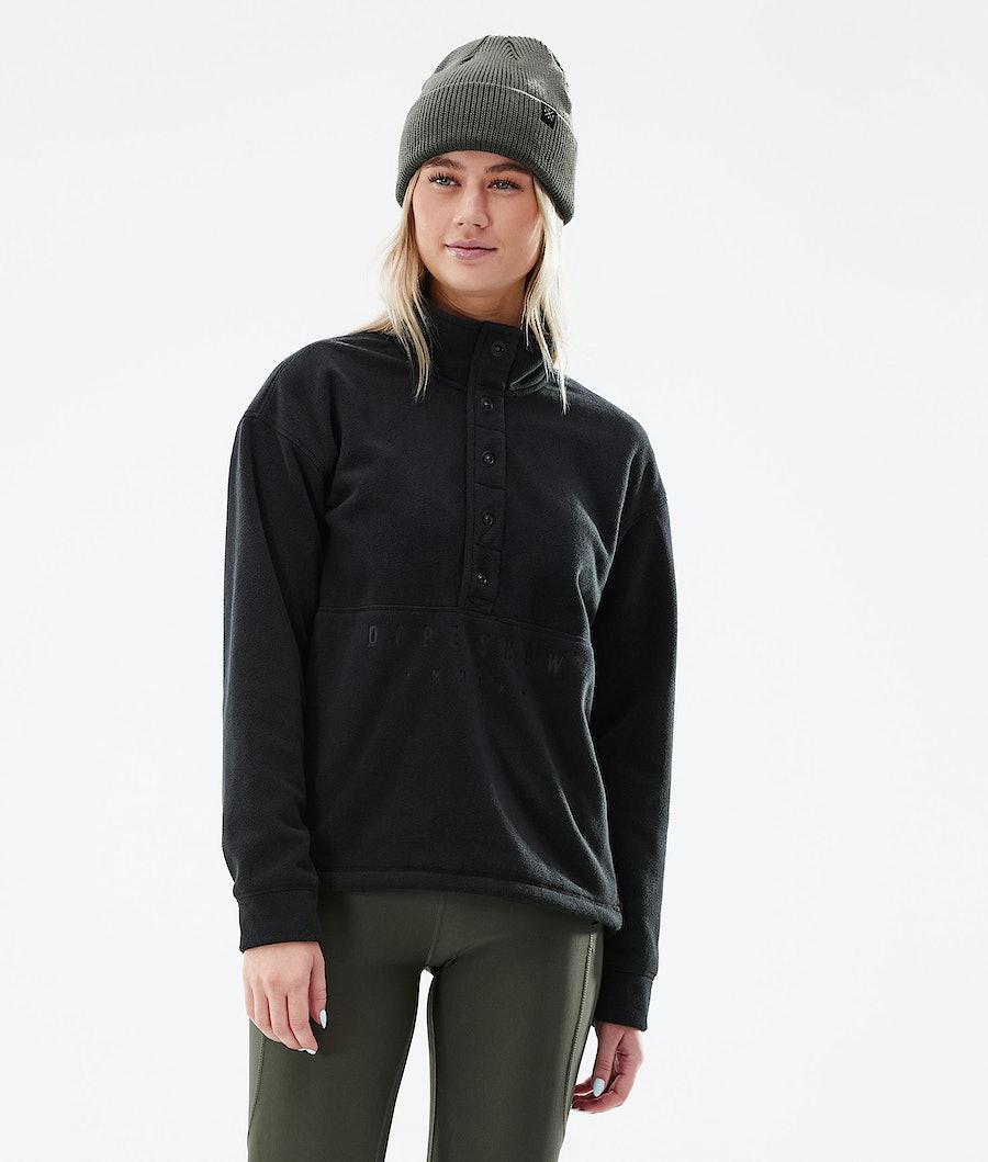 Women's Dope Comfy W 2021 Fleece Sweater Black USA | LEVDQ-8924