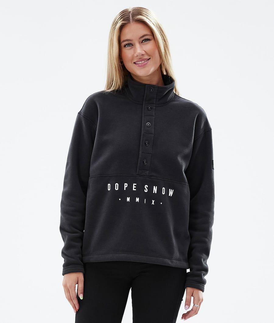 Women's Dope Comfy W Fleece Sweater Black USA | HKOAG-9685