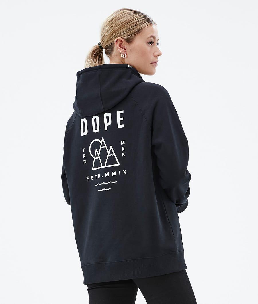 Women's Dope Common W Summit Hoodie Black USA | SOAJT-3827