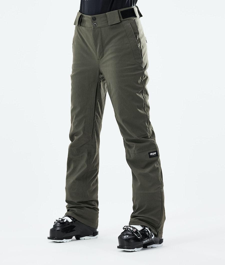 Women's Dope Con W 2021 Ski Pants Olive Green USA | SUFRA-7685