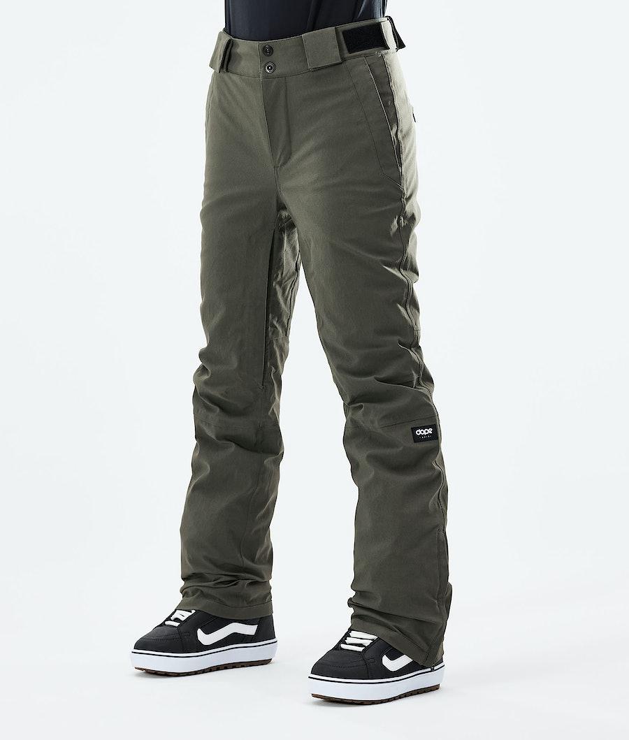 Women's Dope Con W 2021 Snowboard Pants Olive Green USA | CIZNQ-8730