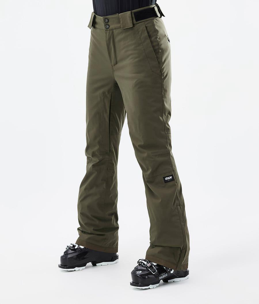 Women's Dope Con W Ski Pants Olive Green USA | MXODL-4708