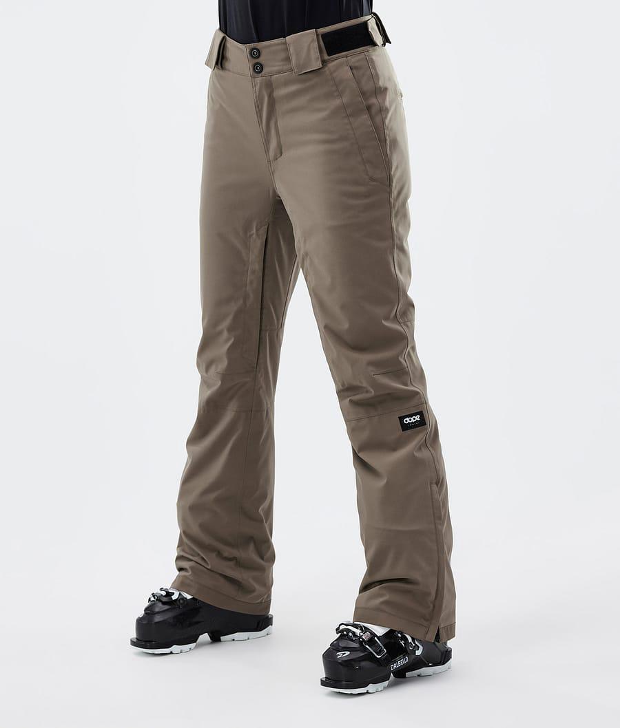 Women's Dope Con W Ski Pants Walnut Khaki USA | EVNXY-1480