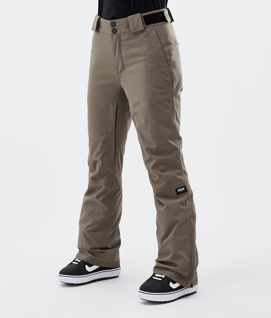 Women's Dope Con W Snowboard Pants Walnut Khaki USA | WFAMJ-6835